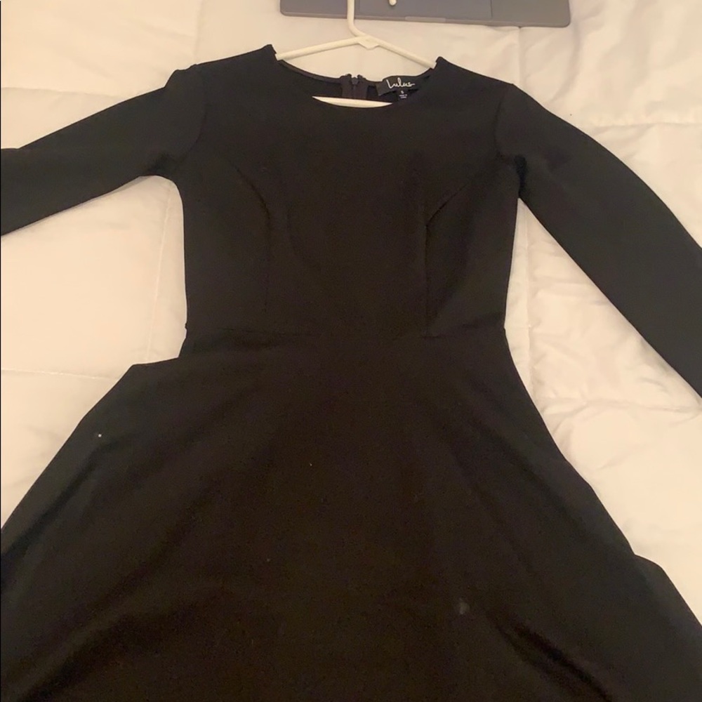 lulus black long sleeve dress